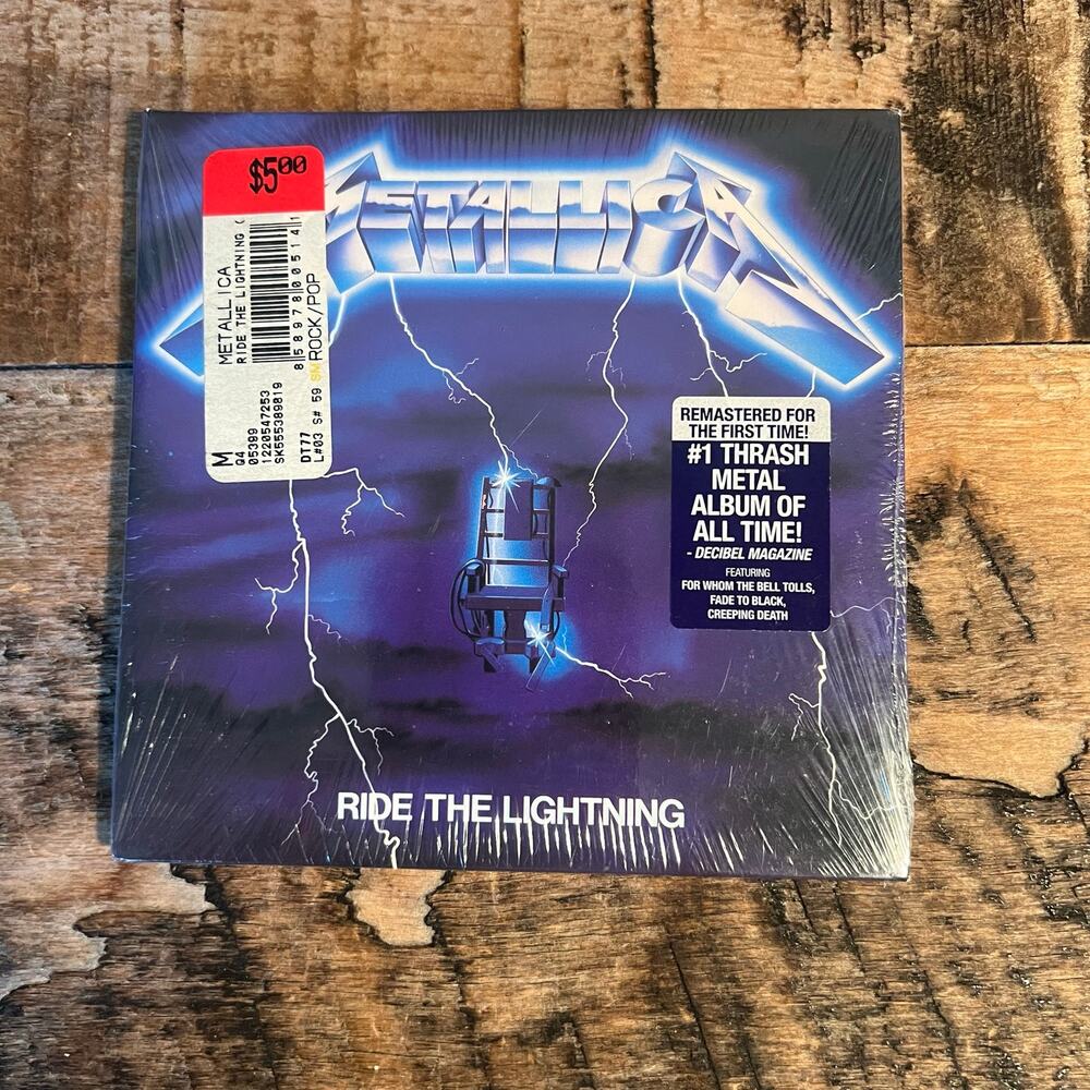 Metallica Ride The Lightning Remastered CD Album Sealed Blackened Recordings